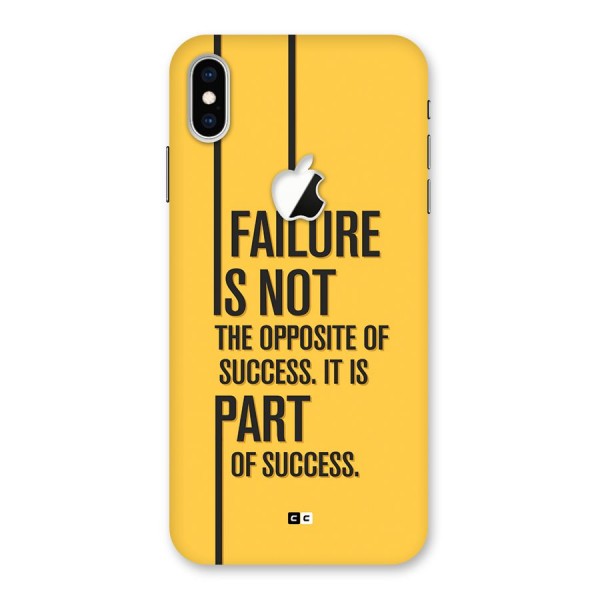 Part Of Success Back Case for iPhone XS Max Apple Cut