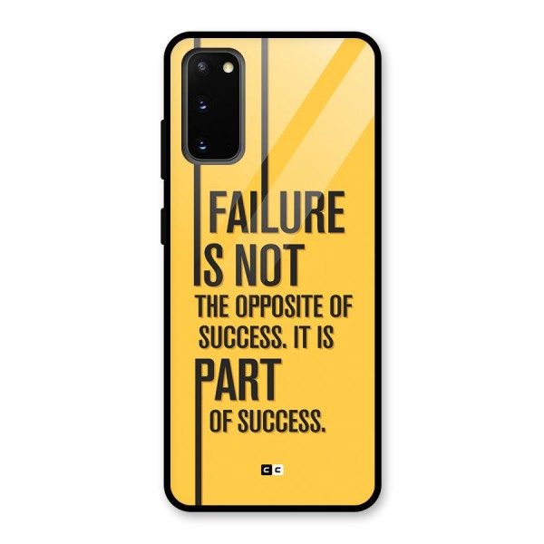 Part Of Success Glass Back Case for Galaxy S20