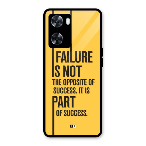 Part Of Success Glass Back Case for Oppo A77
