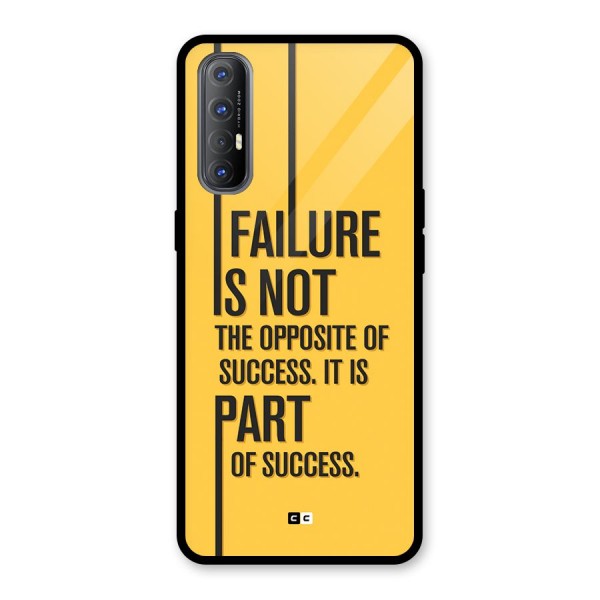 Part Of Success Glass Back Case for Oppo Reno3 Pro