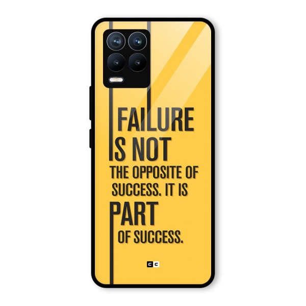Part Of Success Glass Back Case for Realme 8 Pro