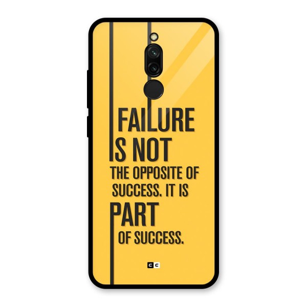 Part Of Success Glass Back Case for Redmi 8