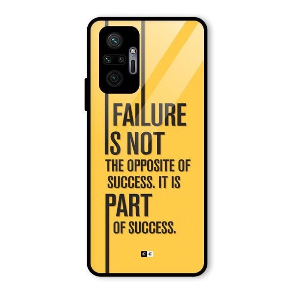 Part Of Success Glass Back Case for Redmi Note 10 Pro Max