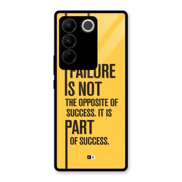 Part Of Success Glass Back Case for Vivo V27