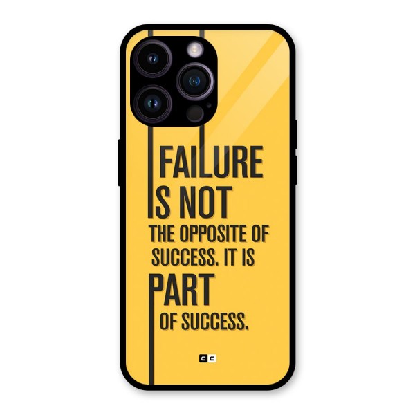 Part Of Success Glass Back Case for iPhone 14 Pro Max