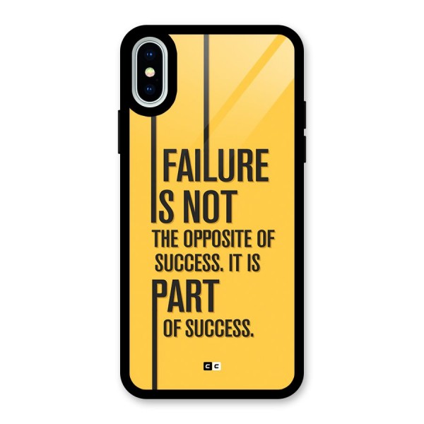 Part Of Success Glass Back Case for iPhone X