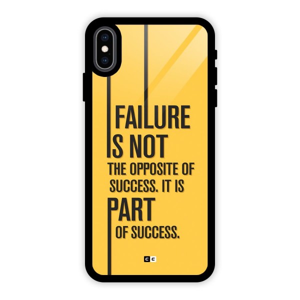Part Of Success Glass Back Case for iPhone XS Max