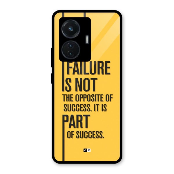 Part Of Success Glass Back Case for iQOO Z6 44W