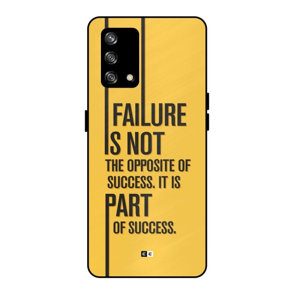 Part Of Success Metal Back Case for Oppo F19