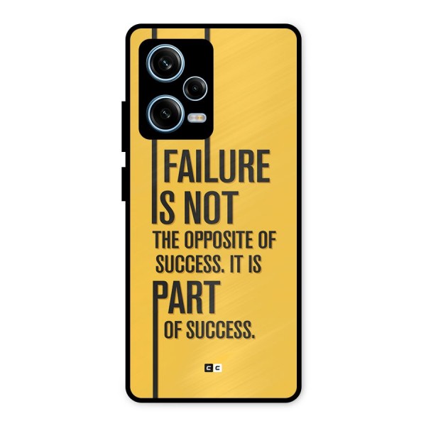 Part Of Success Metal Back Case for Redmi Note 12 Pro