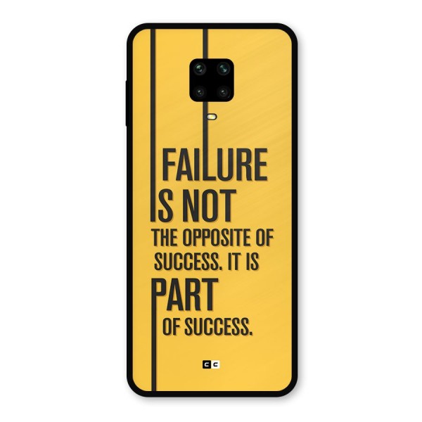 Part Of Success Metal Back Case for Redmi Note 9 Pro Max