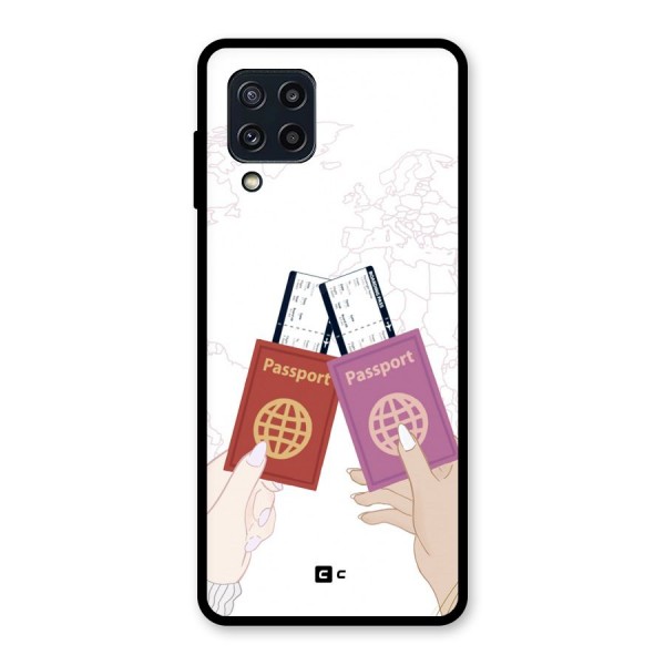 Passport Drive Glass Back Case for Galaxy M32