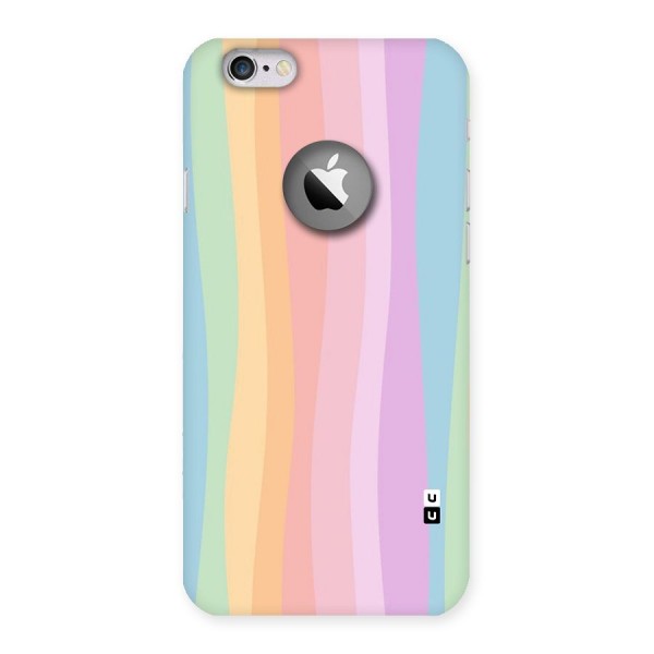 Pastel Curves Back Case for iPhone 6 Logo Cut