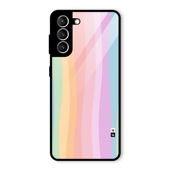 Pastel Curves Glass Back Case for Galaxy S21 5G