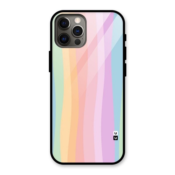 Pastel Curves Glass Back Case for iPhone 12 Pro
