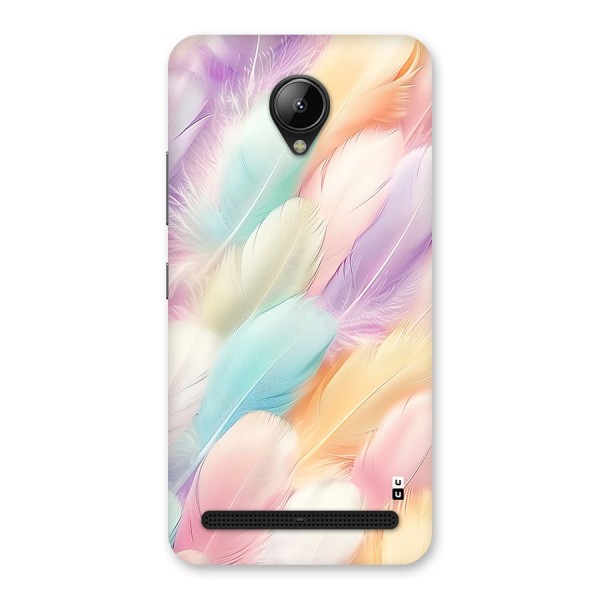 Pastel Feather Back Case for Lenovo C2