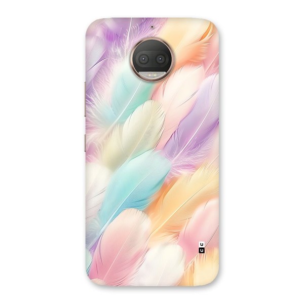 Pastel Feather Back Case for Moto G5s Plus