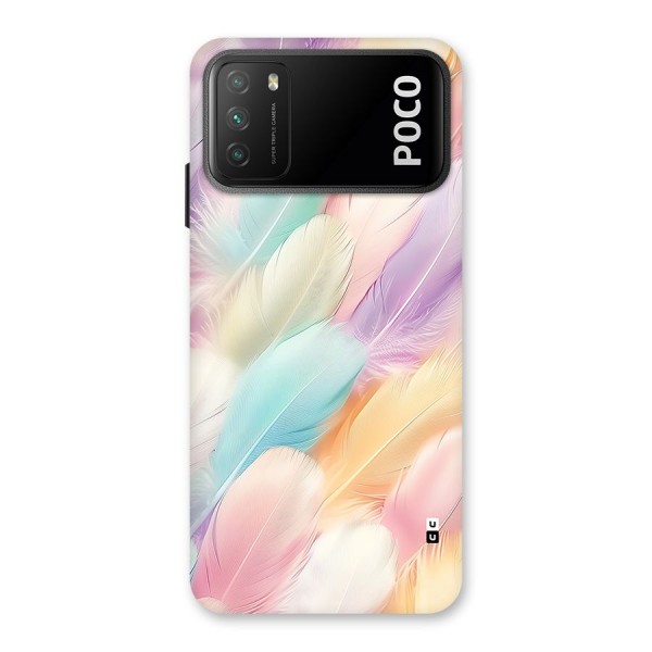 Pastel Feather Back Case for Poco M3