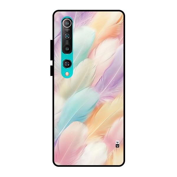 Pastel Feather Metal Back Case for Mi 10
