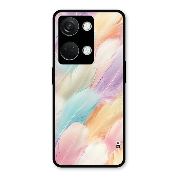 Pastel Feather Metal Back Case for OnePlus Nord 3
