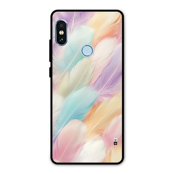 Pastel Feather Metal Back Case for Redmi Note 5 Pro