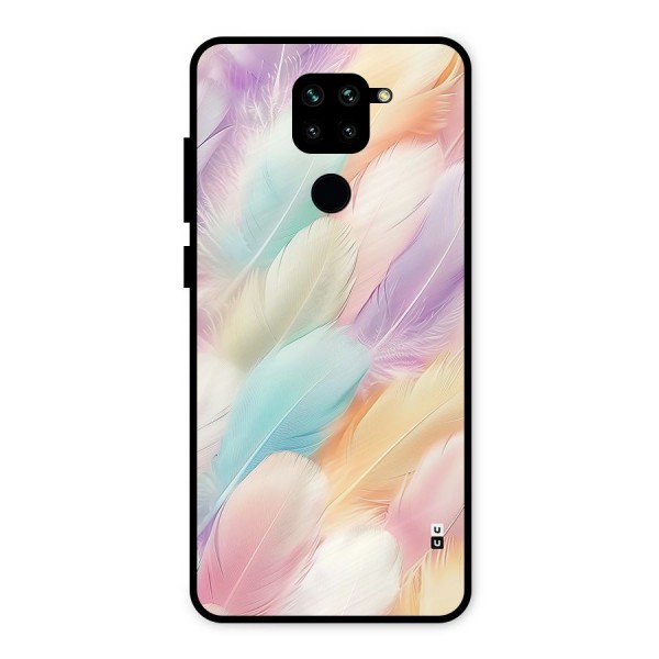 Pastel Feather Metal Back Case for Redmi Note 9