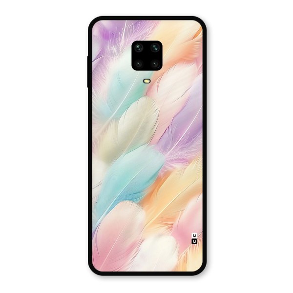 Pastel Feather Metal Back Case for Redmi Note 9 Pro Max