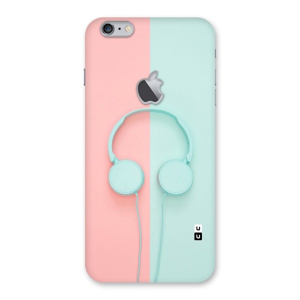 Pastel Headphones Back Case for iPhone 6 Plus 6S Plus Logo Cut