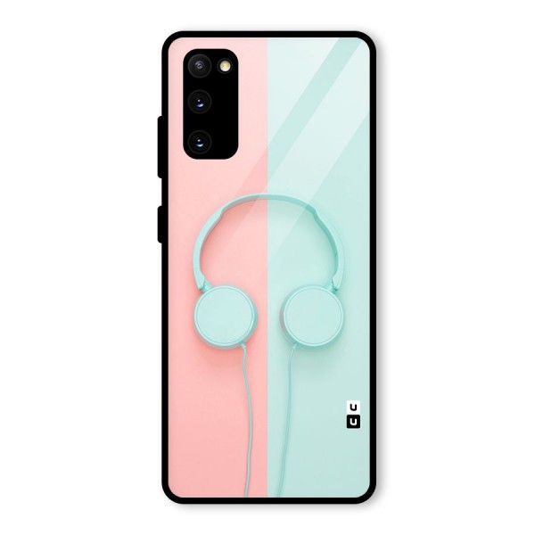 Pastel Headphones Glass Back Case for Galaxy S20 FE 5G