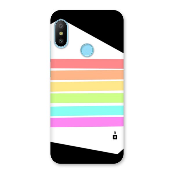 Pastel Pride Horizontal Stripes Back Case for Redmi 6 Pro