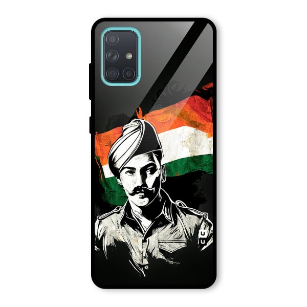 Patriotic Indian Glass Back Case for Galaxy A71