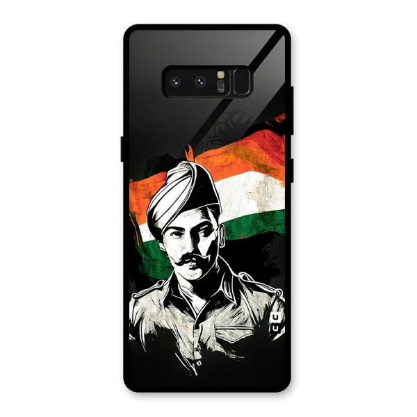 Patriotic Indian Glass Back Case for Galaxy Note 8