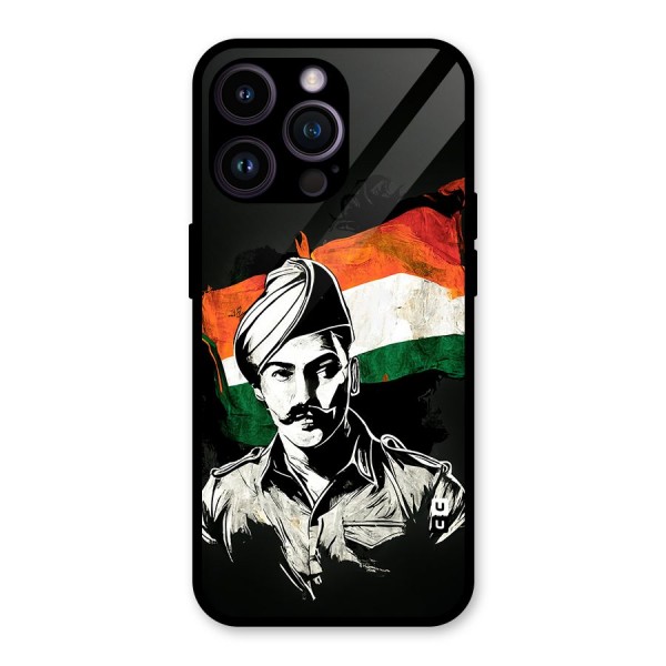 Patriotic Indian Glass Back Case for iPhone 14 Pro Max