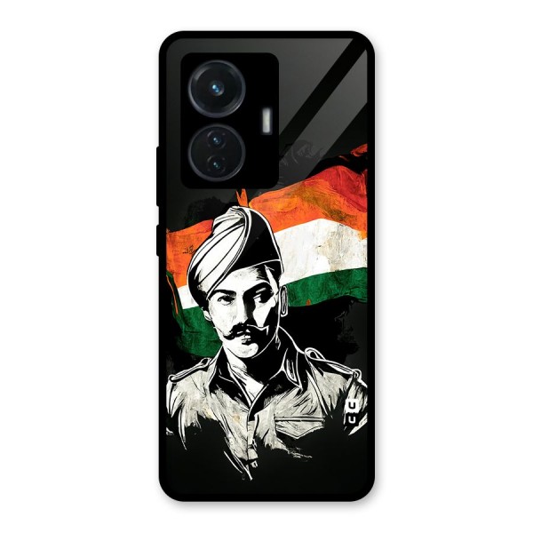 Patriotic Indian Glass Back Case for iQOO Z6 44W