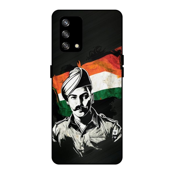 Patriotic Indian Metal Back Case for Oppo F19s