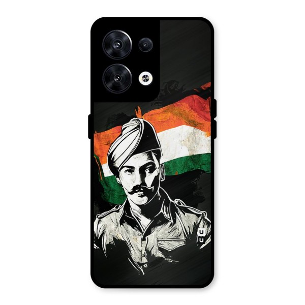 Patriotic Indian Metal Back Case for Oppo Reno8 5G