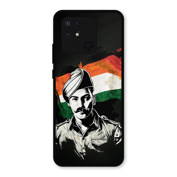 Patriotic Indian Metal Back Case for Redmi 10 Power