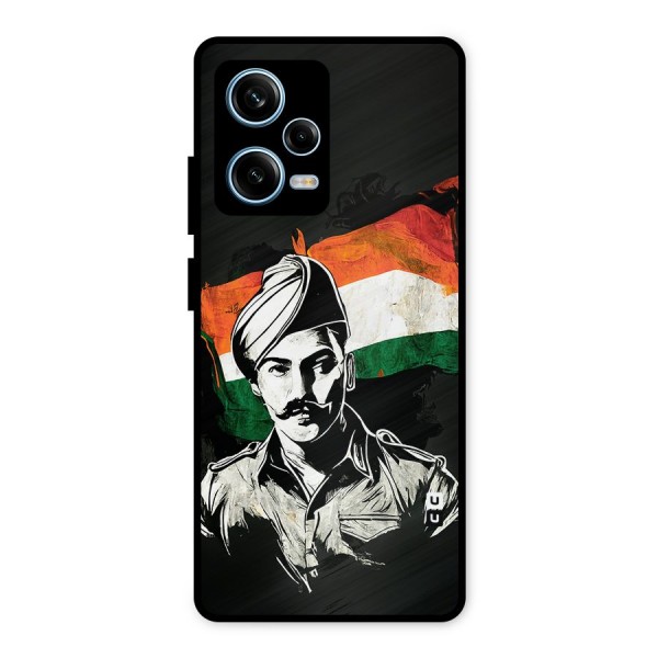 Patriotic Indian Metal Back Case for Redmi Note 12 Pro