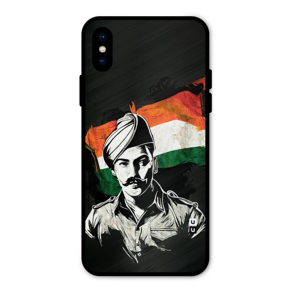 Patriotic Indian Metal Back Case for iPhone X