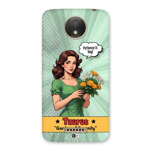 Peaceful Taurus Back Case for Moto C Plus