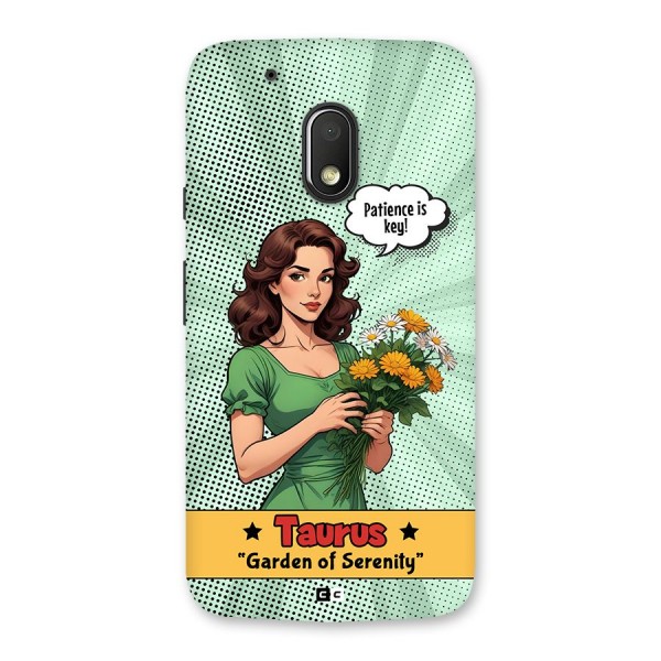 Peaceful Taurus Back Case for Moto G4 Play