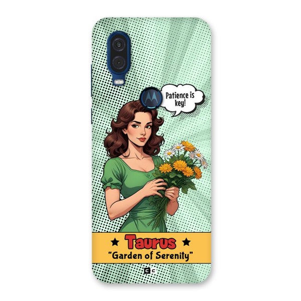 Peaceful Taurus Back Case for Motorola One Vision