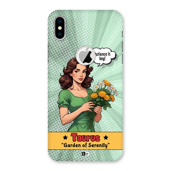 Peaceful Taurus Back Case for iPhone X Logo Cut