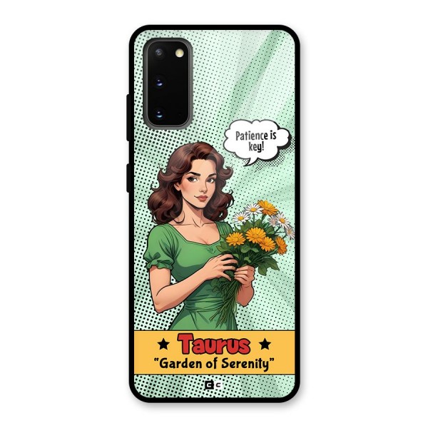 Peaceful Taurus Glass Back Case for Galaxy S20