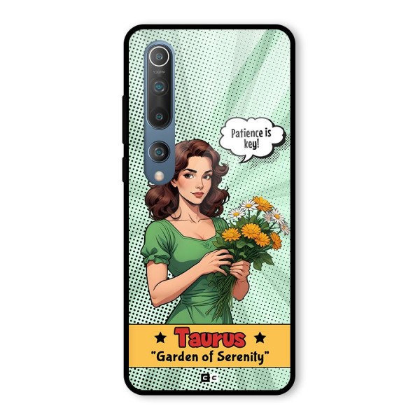 Peaceful Taurus Glass Back Case for Mi 10