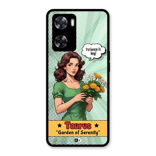 Peaceful Taurus Glass Back Case for Oppo A57 2022