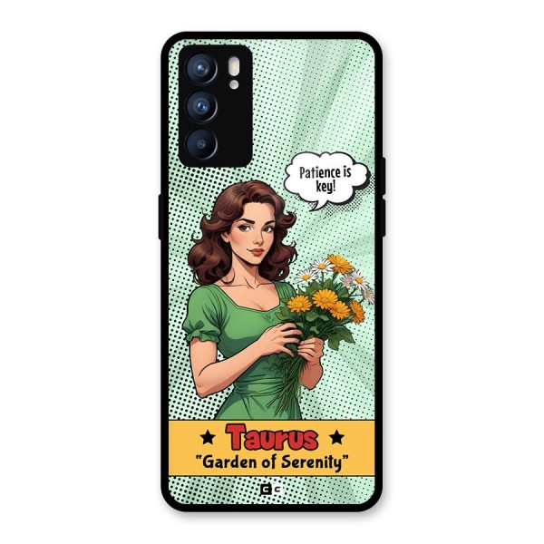 Peaceful Taurus Glass Back Case for Oppo Reno6 5G