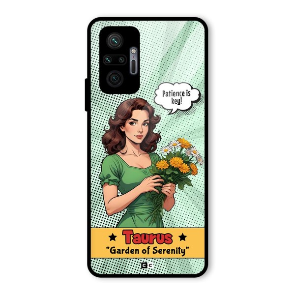 Peaceful Taurus Glass Back Case for Redmi Note 10 Pro Max