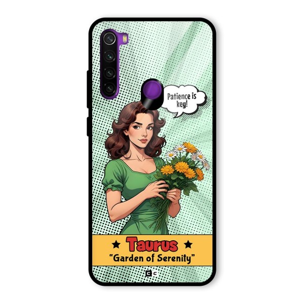 Peaceful Taurus Glass Back Case for Redmi Note 8