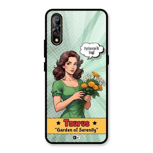 Peaceful Taurus Glass Back Case for Vivo S1